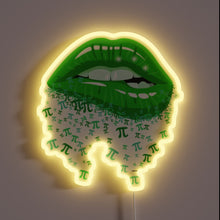 Load image into Gallery viewer, Neon Pi Sign with Color-Changing LED Lights Celebrates Math Geek Pride