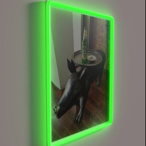 Add retro flair with vintage-inspired Pig Chang and Cigarettes neon.