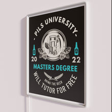 Load image into Gallery viewer, Vibrant Pils University Neon Sign with Color-Changing RGB LED Lighting