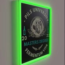 Load image into Gallery viewer, Brighten up your space with vibrant Pils University RGB neon glow