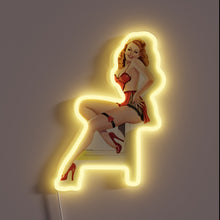 Load image into Gallery viewer, Eye-catching, customizable RGB LED light strip in neon style design