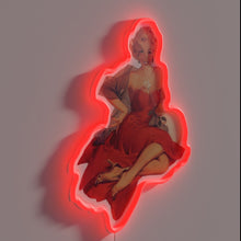 Load image into Gallery viewer, Bold, eye-catching wall decoration with vibrant RGB LED lighting effect.