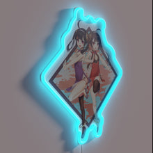 Load image into Gallery viewer, Add vibrant Asian-inspired style with this modern neon sign artwork.