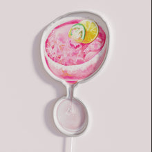 Load image into Gallery viewer, RGB Pink Spicy Margarita Neon Bar Sign for Cocktail Lovers