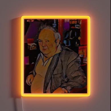 Vibrant RGB Neon Sign Featuring Pintman Paddy Losty Design