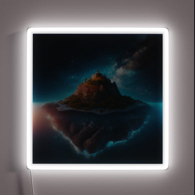 Galaxy-inspired RGB neon sign illuminates your space with vibrant colors