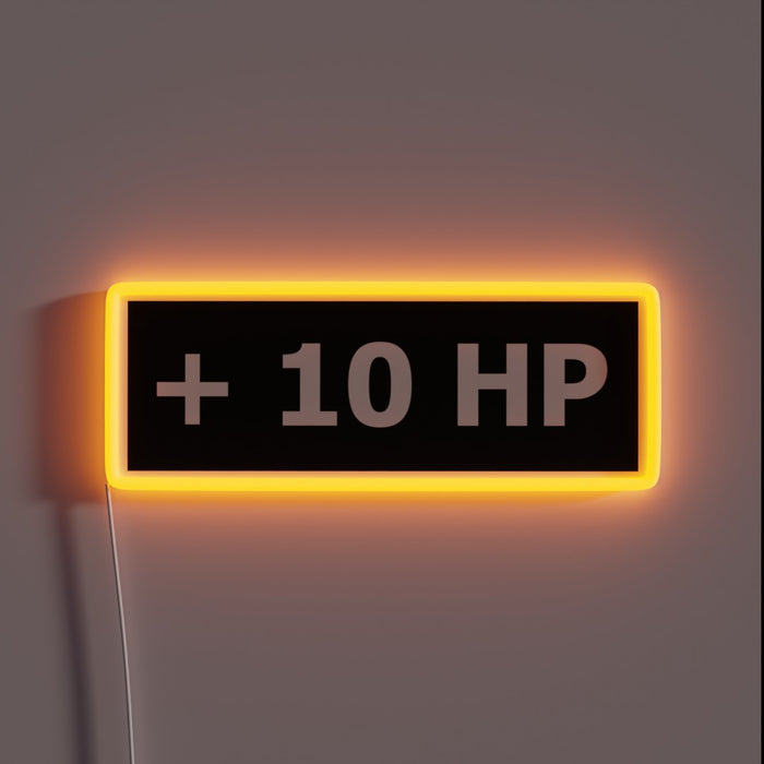 Eye-catching Plus 10 HP RGB Neon Sign for Gaming Enthusiasts