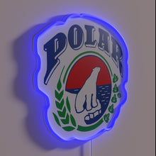 Load image into Gallery viewer, Neon logo light for businesses with customizable color options available.
