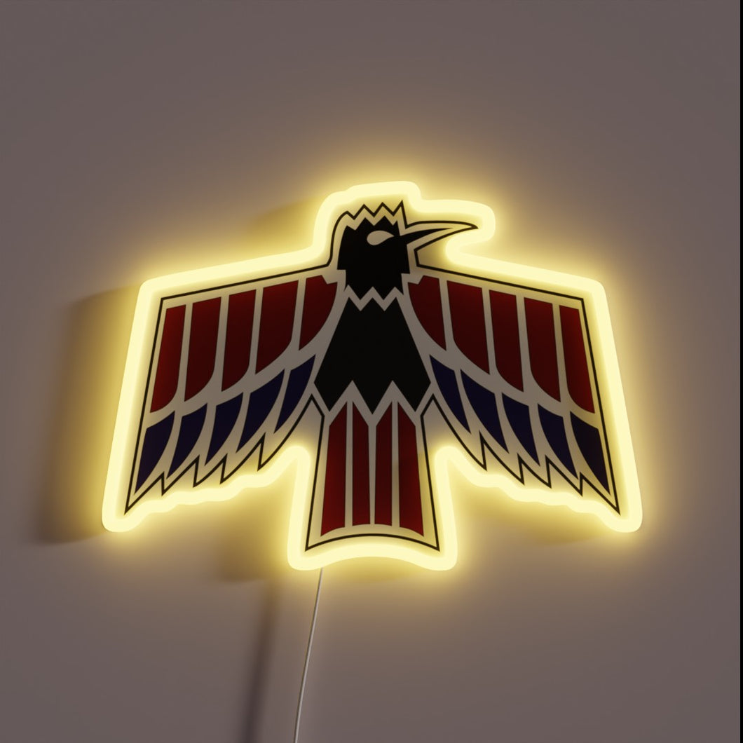 Vintage Neon Sign Pontiac Eagle V8 High Performance Automotive Emblem Decoration