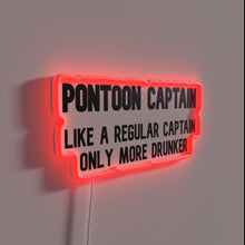 Load image into Gallery viewer, Pontoon Boat Captain&#39;s Office Decorative Neon Sign in RGB Color