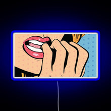 Load image into Gallery viewer, Pop Art RGB neon sign blue