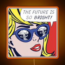 Load image into Gallery viewer, Pop Optimistic Girl RGB neon sign orange