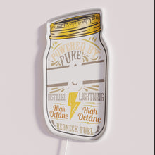 Load image into Gallery viewer, Vibrant Neon Wall Decor Featuring Pure Moonshine Distillery Lovers Logo
