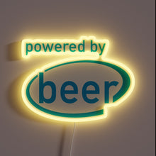 Load image into Gallery viewer, Eye-catching powered RGB neon sign with customizable color display options