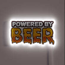 Load image into Gallery viewer, Vibrant powered RGB neon light display with customizable color options