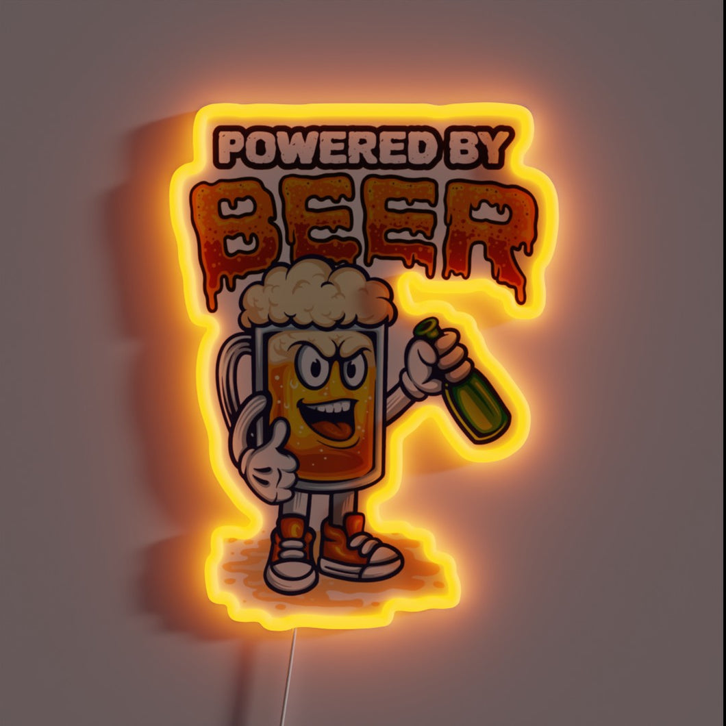 Eye-catching powered rgb neon sign with customizable color changing effects