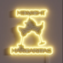 Load image into Gallery viewer, Enchanting glow of neon magic in a mystical midnight margarita scene.