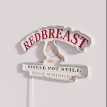 Load image into Gallery viewer, Vibrant RGB logo illumination for Redbreast Whiskey fans and collectors.