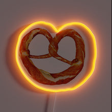 Load image into Gallery viewer, Brighten up your space with vibrant pretzel-shaped neon lighting wonder