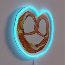 Load image into Gallery viewer, Brighten up your space with colorful pretzel neon lighting accent.
