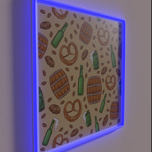 Load image into Gallery viewer, Neon Oktoberfest Sign: Pretzels, Beer, and Cheerful German Holiday Vibes