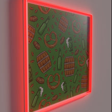 Load image into Gallery viewer, Brighten Your Space with Festive Pretzels and Beer Neon Sign