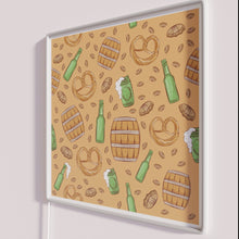 Load image into Gallery viewer, Vibrant Retro Neon Sign for Oktoberfest Parties with Pretzel Theme