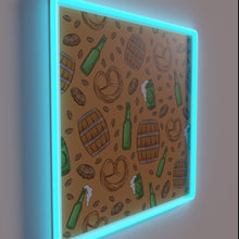 Load image into Gallery viewer, Vibrant Neon Sign for Oktoberfest Celebrations with Pretzels and Beer