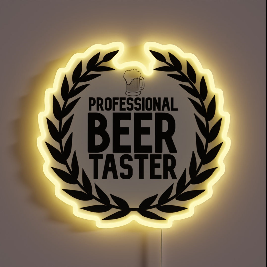 Expertly Crafted Illuminated Sign for Serious Beer Connoisseurs and Enthusiasts
