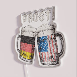 German-American Beer Cultural Exchange and Friendship Decorative Neon Wall Sign