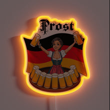 Load image into Gallery viewer, Vibrant PROST RGB neon bar sign with customizable color options.