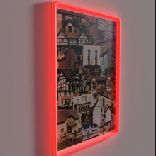 Load image into Gallery viewer, Neon lit pub map sign for Herefordshire&#39;s best local haunts.