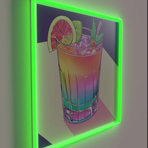 Vibrant Neon Bar Sign for Home or Nightclub Decorations