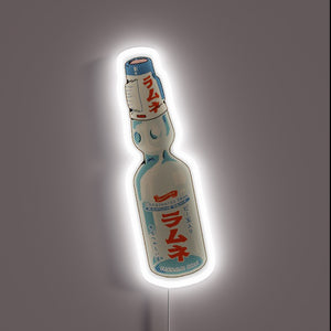 Sweet, fizzy, and glowing — this neon Ramune bottle brings retro Japanese soda vibes to your wall with a pop-art twist. Perfect for lovers of nostalgia and neon!