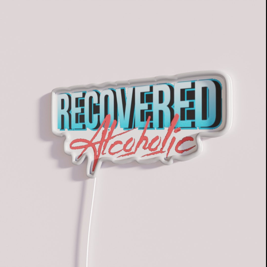 Recovered Alcoholic Rgb Led Sign – Neon Factory