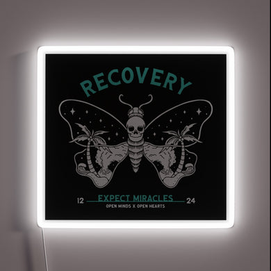 Recovery Hope Illuminated in Vibrant Neon Colors for Inspiration
