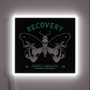 Recovery Hope Illuminated in Vibrant Neon Colors for Inspiration