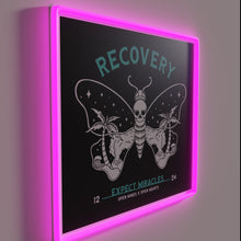 Load image into Gallery viewer, Hope and healing in recovery with vibrant AA/NA inspiration sign
