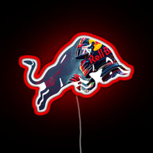 Load image into Gallery viewer, Red Bull Racing Verstappen Design RGB neon sign red