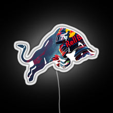 Load image into Gallery viewer, Red Bull Racing Verstappen Design RGB neon sign white 