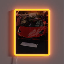 Load image into Gallery viewer, Vibrant Red Lamborghini Inspired Neon Sign with Color-Changing LED Lights
