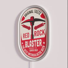 Load image into Gallery viewer, Bold Neon Red Rock Blaster RGB Color Changing Wall Sign