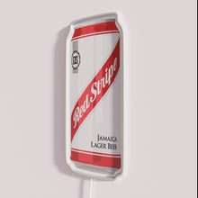 Load image into Gallery viewer, Customizable LED neon bar signs with vibrant red stripe accents