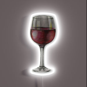 Vibrant red wine-inspired glow in modern RGB neon lighting design