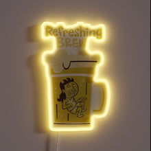 Load image into Gallery viewer, Vibrant electric drink station signage in bold RGB neon colors.