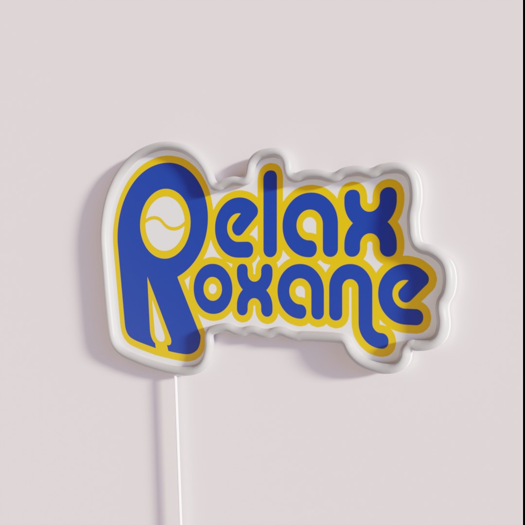 Relax Roxane Blue Rgb Led Sign – Neon Factory