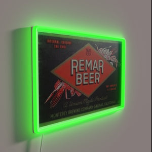 Vibrant RGB LED beer sign for home bar decor enthusiasts.
