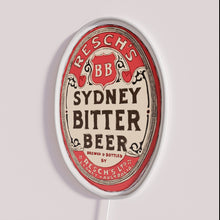 Load image into Gallery viewer, Neon RGB beer bar decor with Resch&#39;s Bitter branding illumination