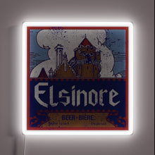 Load image into Gallery viewer, Vintage neon beer sign advertising Elsinore retro flavor since 1983.