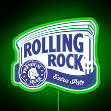 Load image into Gallery viewer, Rolling Rock RGB neon sign green